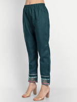 Thumbnail for Kalini Floral Yoke Design Regular Thread Work Kurta with Trousers & With Dupatta - Distacart