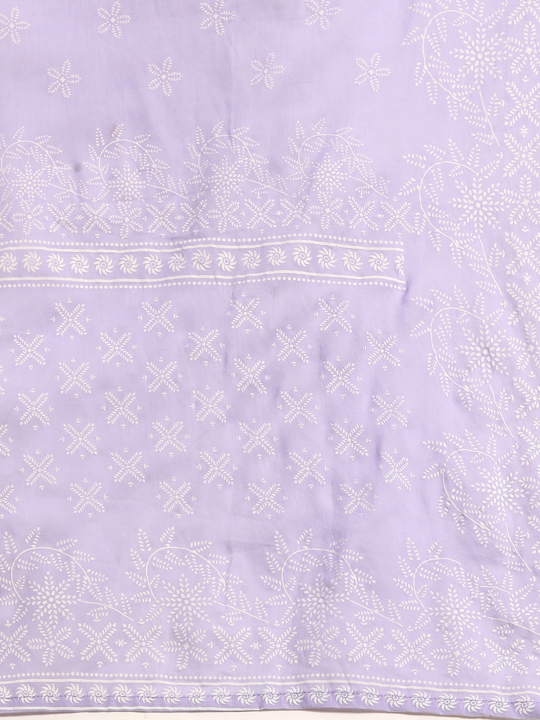 Sangria Women Floral Embroidered Pure Cotton Kurta with Trousers & With Dupatta - Distacart