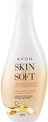 Avon Skin So Soft Advance White With Stem Essence Hand & Body Lotion