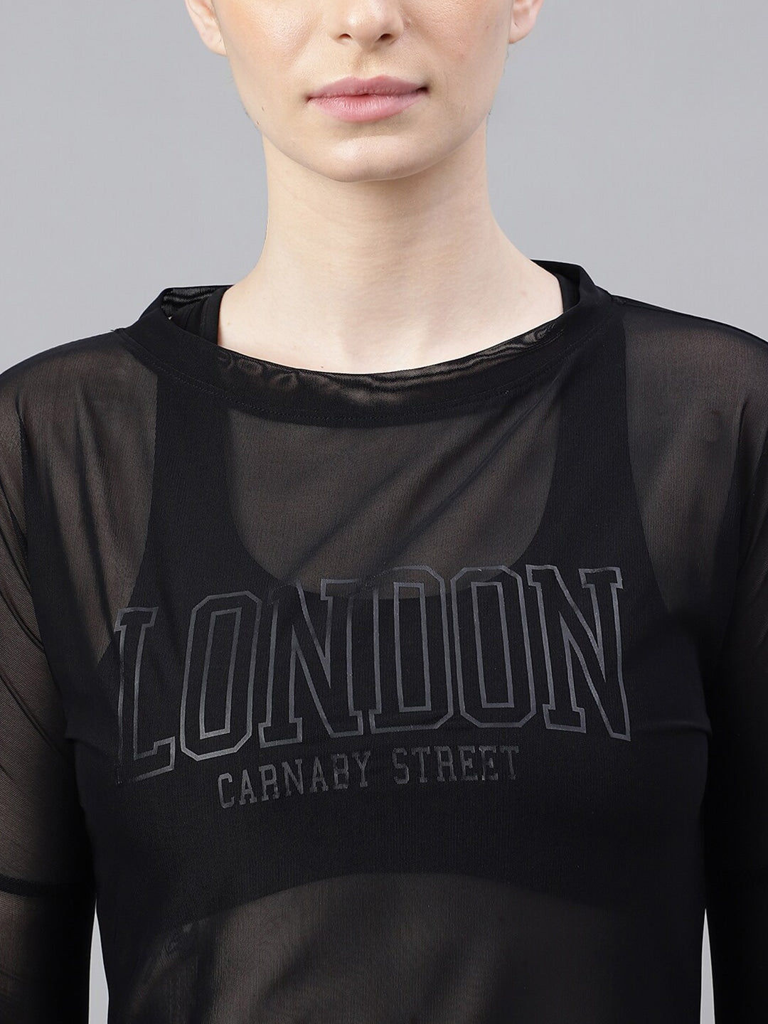 MKH Typography Printed Long Sleeves Dri-FIT Relaxed Fit Sports T-shirt - Distacart