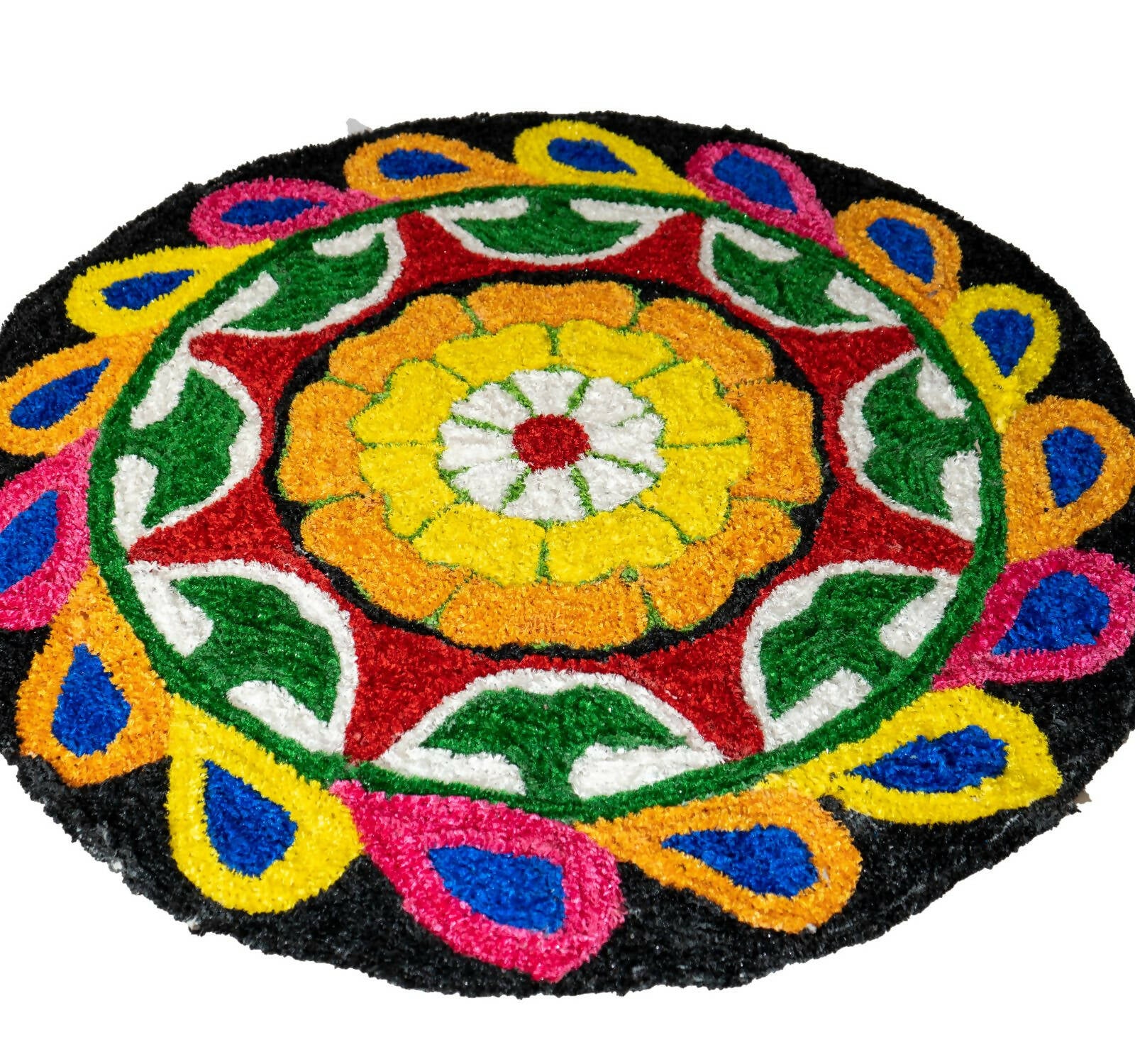Kundan HandiKrafts Flower Mat Design 1 - Readymade - Distacart