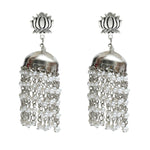 Thumbnail for Mominos Fashion Johar Kamal Lotus Design Earrings With Pearls Jhumkas - Distacart
