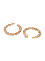 Thumbnail for Shoshaa Gold-Toned Contemporary Handcrafted Half Hoop Earrings - Distacart