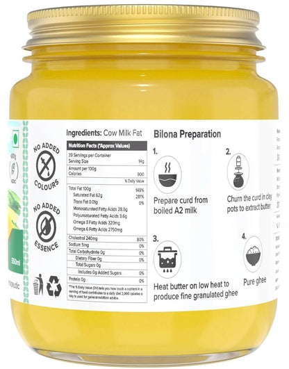Farm Naturelle A2 Vedic Sahiwal Ghee - Desi Cow Ghee - Distacart