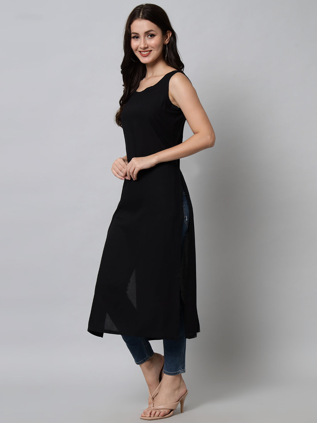 Kalini Women Black Kurta - Distacart