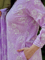 Thumbnail for Kalini Floral Printed Regular Pure Cotton Kurta With Harem Pants & Dupatta - Distacart
