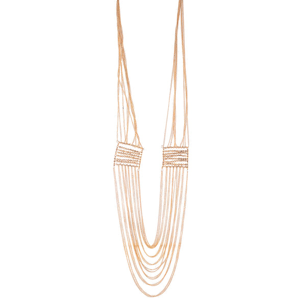 Gold-Plated Alloy Designer Brass Cluster Beads Rani Haar Necklace - The Pari - Distacart