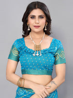 Thumbnail for Kalini Bandhani Printed Saree - Distacart