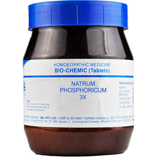 SBL Homeopathy Natrum Phosphorica Biochemic Tablets 3X 450gm