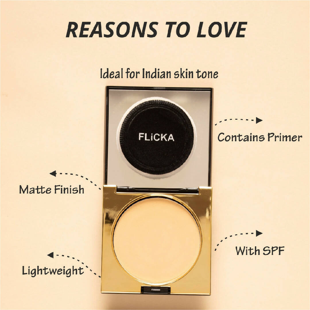Flicka Cover To Conquer Compact - Walnut - Distacart