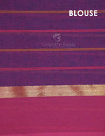 Thumbnail for Dual Shade of Navy Blue And Magenta Pure Mangalgiri Cotton By Gayathri Reddy Designer Studio - Distacart
