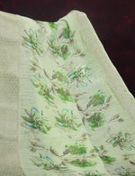 Thumbnail for Shades of Green with Floral Design Semi Chanderi Saree By Gayathri Reddy Designer Studio - Distacart