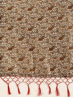 Thumbnail for Saree Mall Rust Red & Orange Art Silk Printed Bhagalpuri Saree - Distacart