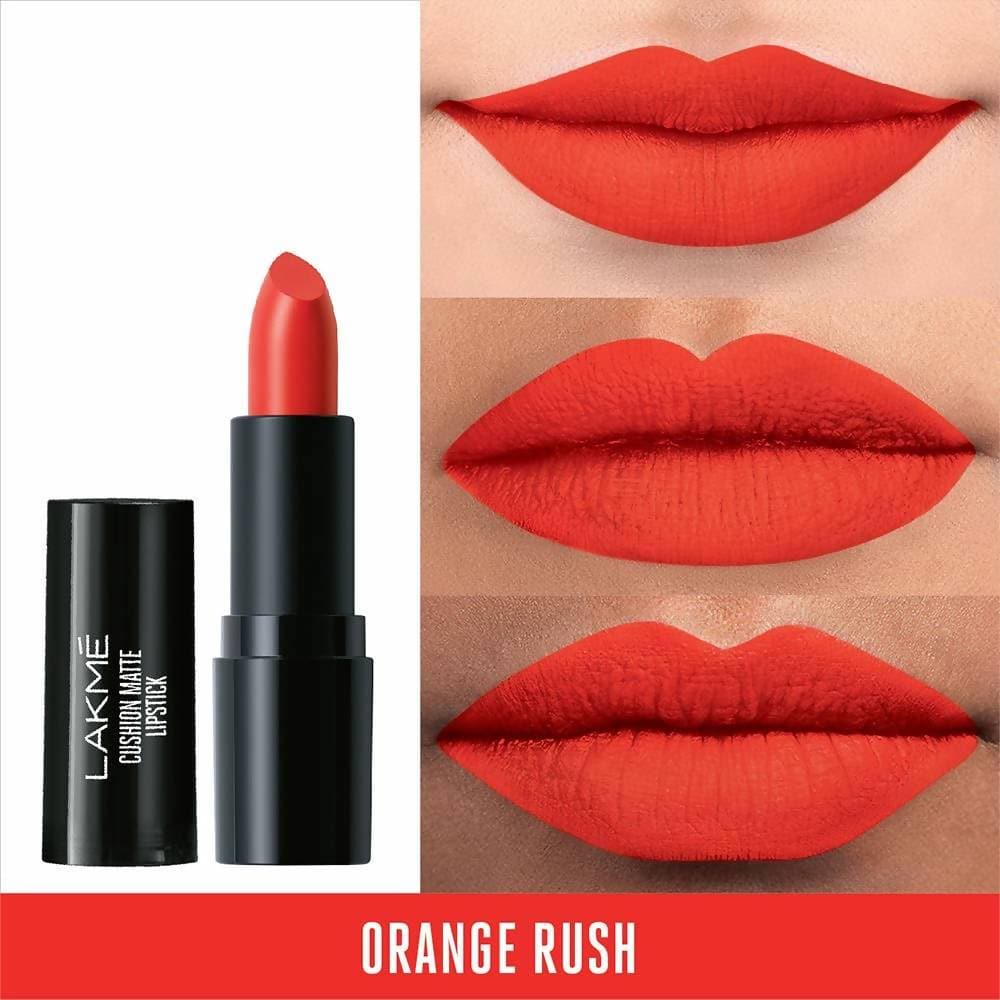 Lakme Cushion Matte Lipstick - Orange Rush