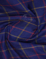 Thumbnail for Dual Shade of Navy Blue And Magenta Pure Mangalgiri Cotton By Gayathri Reddy Designer Studio - Distacart