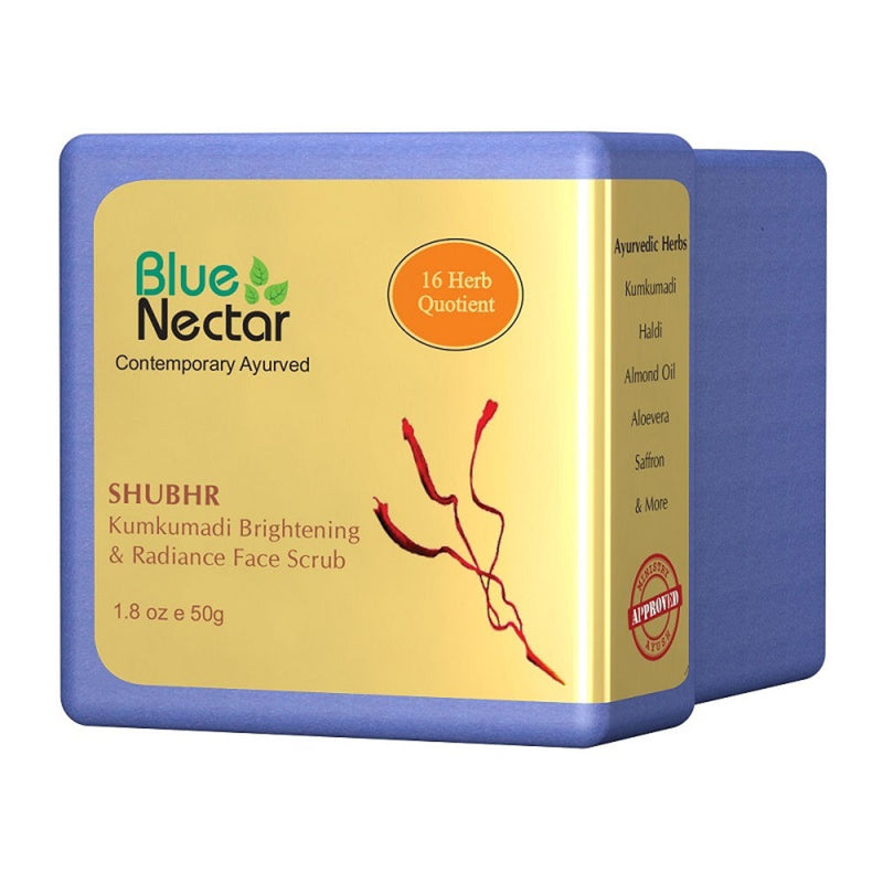 Blue Nectar Shubhr Kumkumadi Brightening &amp; Radiance Face Scrub