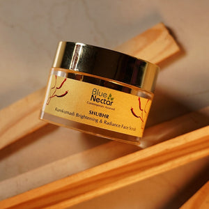 Blue Nectar Shubhr Kumkumadi Brightening & Radiance Face Scrub 50 gm