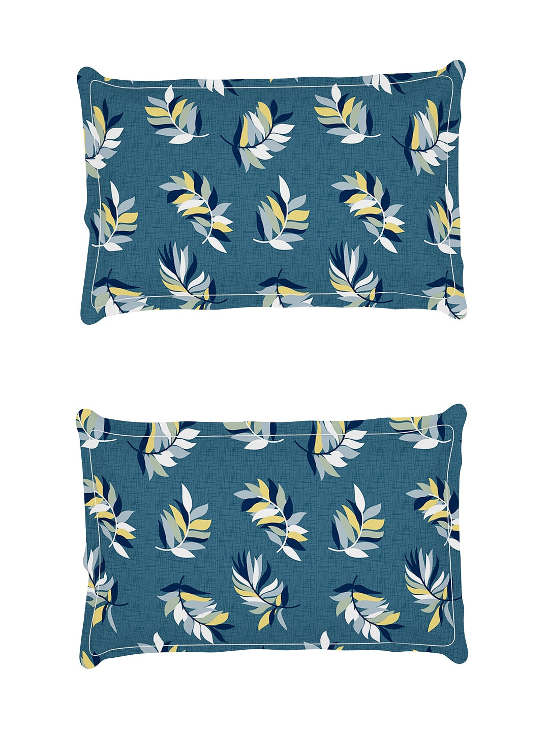 Story@home Arena Grey & Yellow Floral Printed 180 TC Queen Bedsheet & 2 Pillow Covers - Distacart