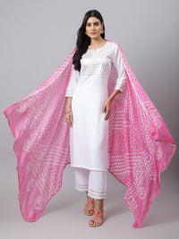 Thumbnail for Khushal K Women Yoke Design Gotta Patti Kurta with Palazzos & Dupatta - Distacart