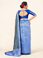 Thumbnail for Kalini Woven Design Zari Mekla Chador Banarasi Saree - Distacart