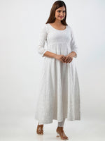 Thumbnail for Kalini Women Ethnic Motifs Thread Work Floral Anarkali Kurta - Distacart