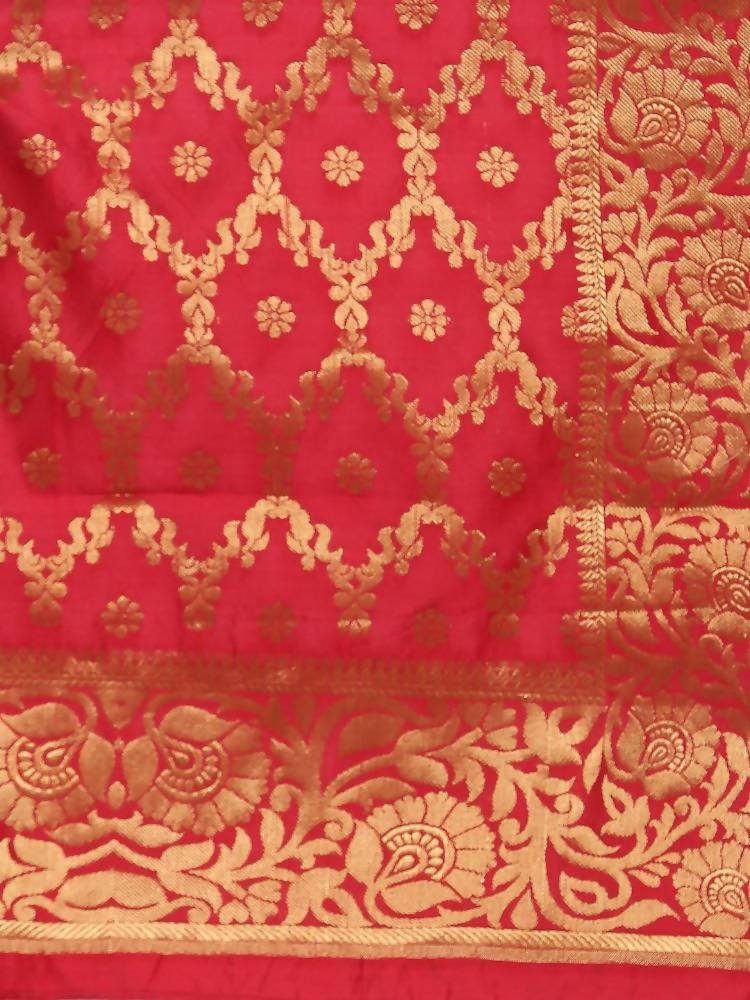 Myshka Women's Multi Cotton Silk Printed Casual Dupatta