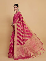 Thumbnail for Sangria Ethnic Motifs Woven Design Organza Saree - Distacart