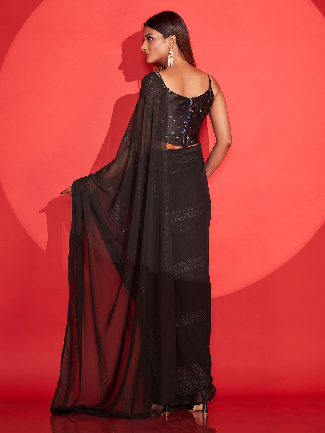 Tikhi Imli Zari Striped Saree - Distacart