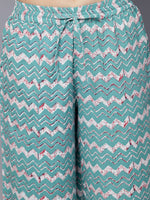 Thumbnail for HERE&NOW Women Maroon Printed Kurta With Palazzos - Distacart