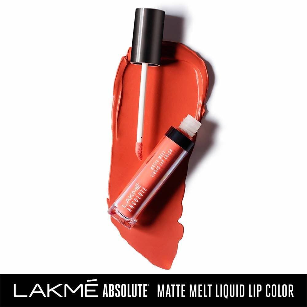 Lakme Absolute Matte Melt Liquid Lip Color - Crazy Tangerine