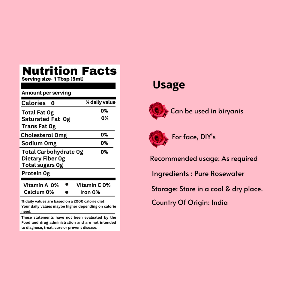 Nxtgen Ayurveda Rose Water Premium (Food Grade) - Distacart