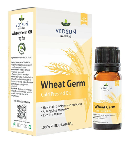 Vedsun Naturals Wheat Germ Essential Oil Pure & Organic for Skin - Distacart
