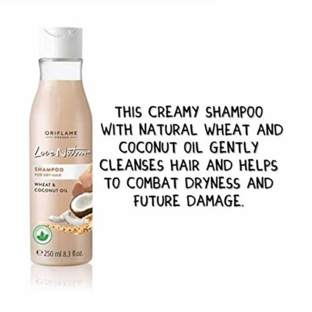 Oriflame Love Nature Shampoo For Dry Hair - Wheat & Coconut Oil online
