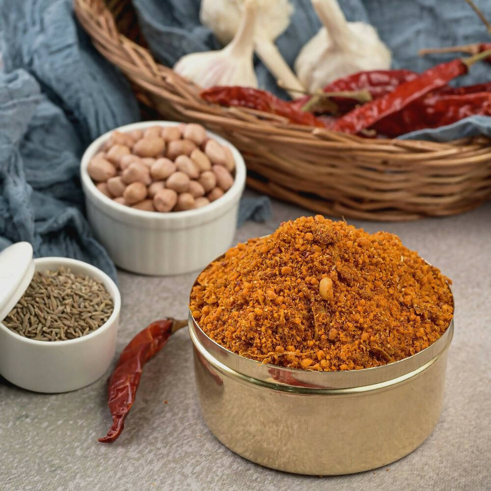 Vellanki Foods - Palli Karam Podi (Peanut Powder) Without Garlic - Distacart