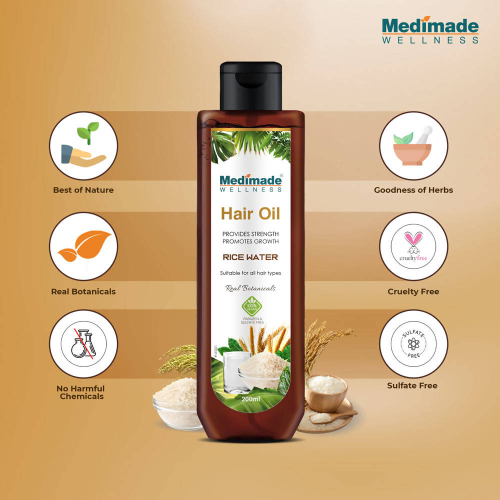 Medimade Wellness Rice Water Hair Oil