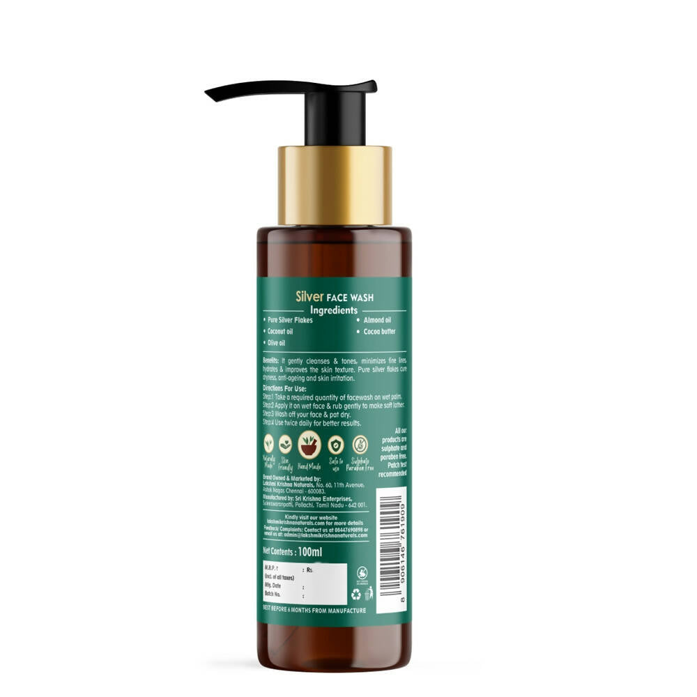 Lakshmi Krishna Naturals Silver Face Wash - Distacart