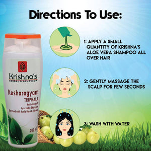 Krishna's Herbal & Ayurveda Kesharogyam Triphala Anti-Dandruff Shampoo