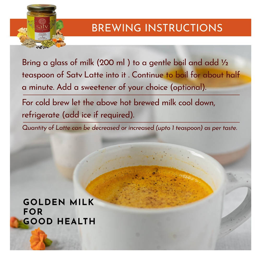 Satv Golden Turmeric & Herbs Milk Latte