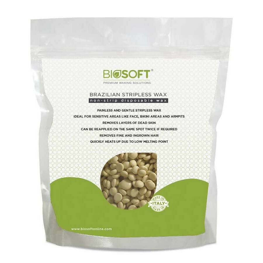 Biosoft Brazillian Stripless Wax - Vanilla - Distacart