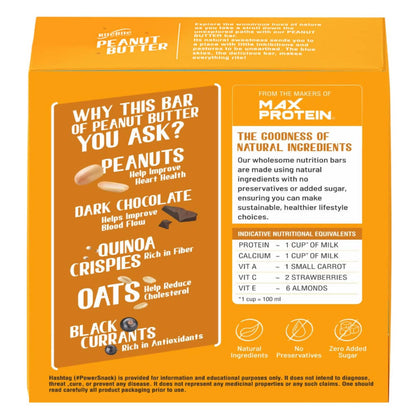 RiteBite Max Protein Peanut Butter Nutrition Bar - Distacart