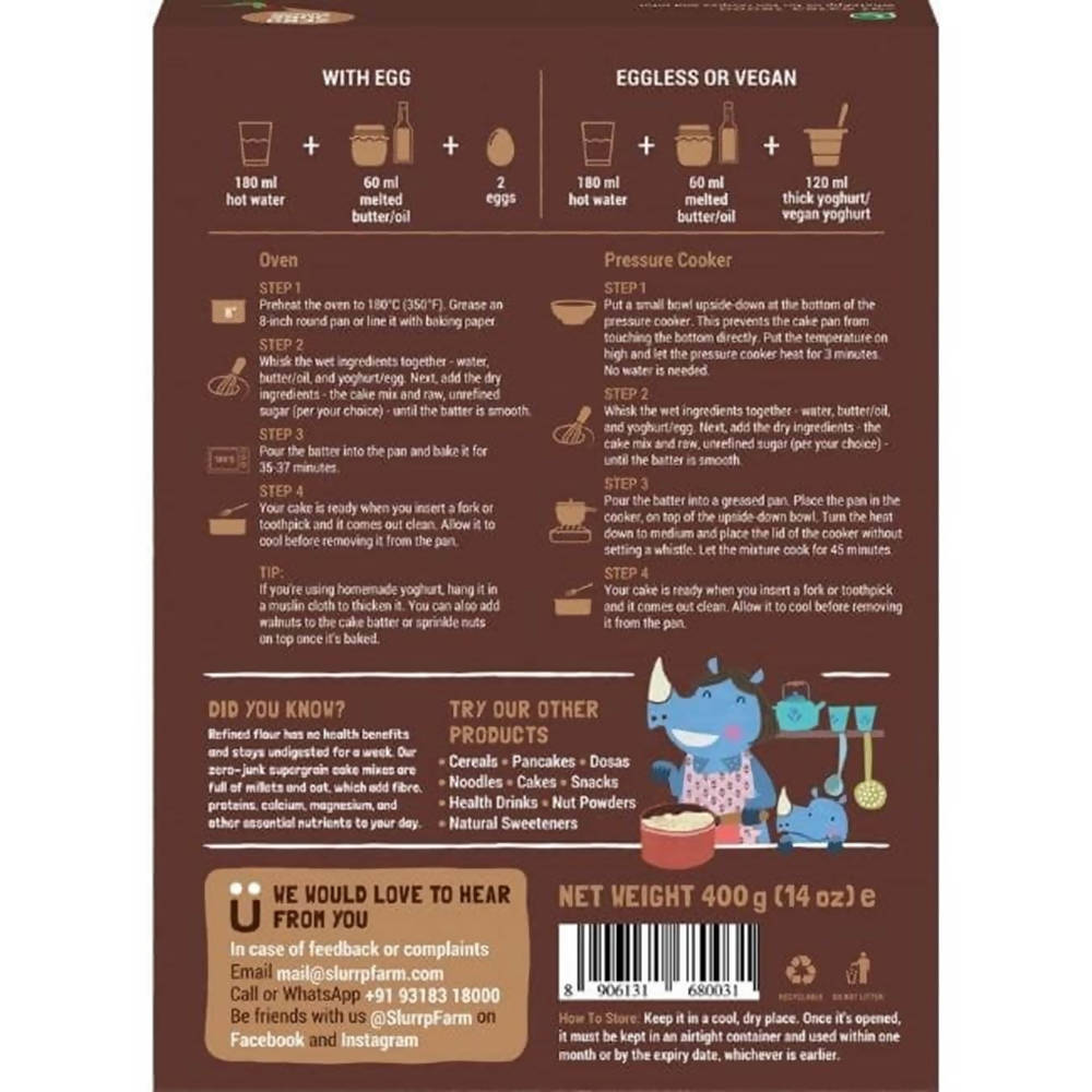 Slurrp Farm Mocha Coffee Millet Cake Mix