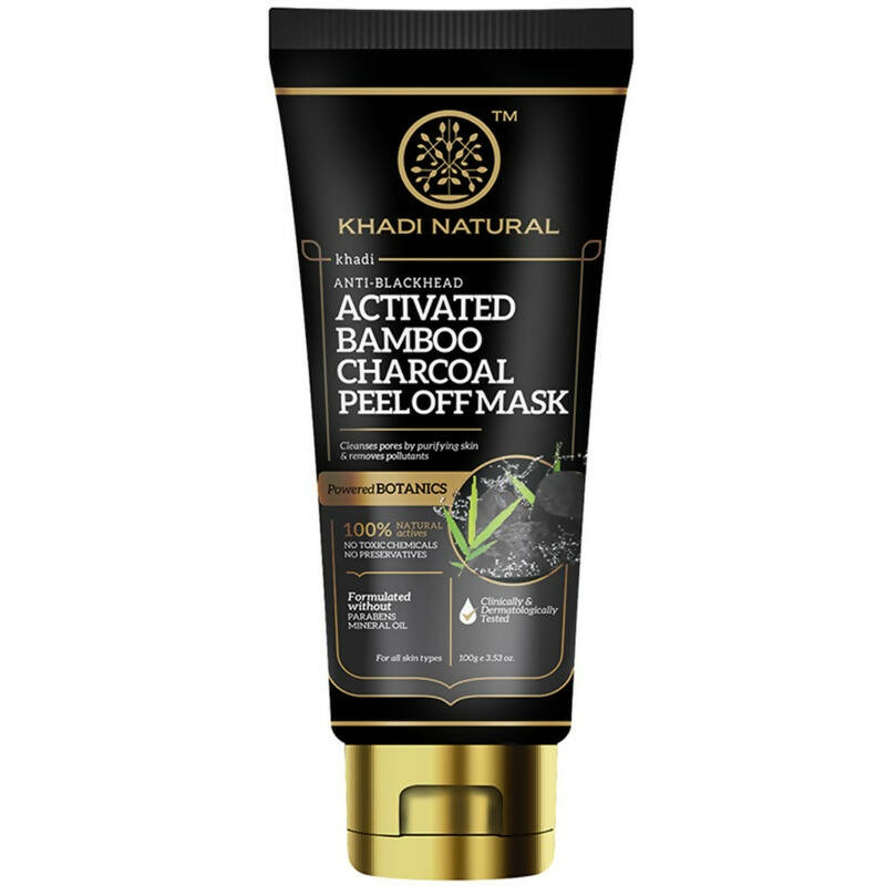 Khadi Natural Activated Bamboo Charcoal Peel Off Mask - Distacart