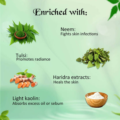 NutriGlow Neem & Tulsi Face Pack - Distacart