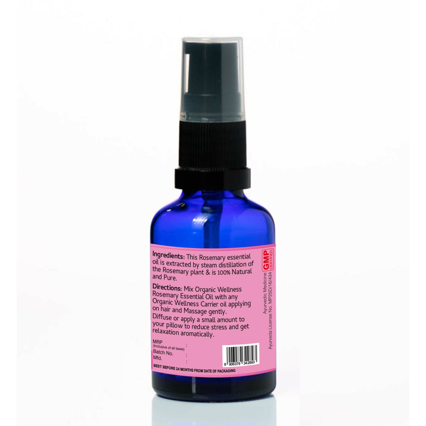 Organic Wellness Rosemary Essential Oil - Distacart