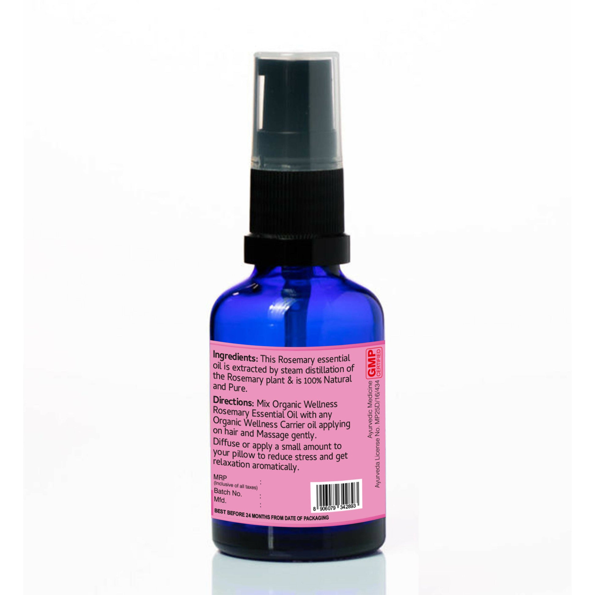 Organic Wellness Rosemary Essential Oil - Distacart