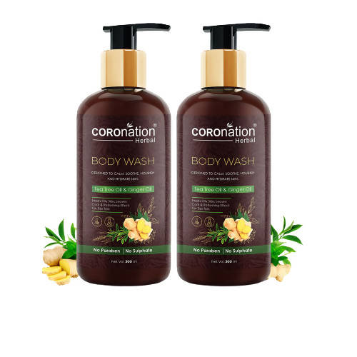 Coronation Herbal Tea Tree Oil & Ginger Oil Body Wash - Distacart