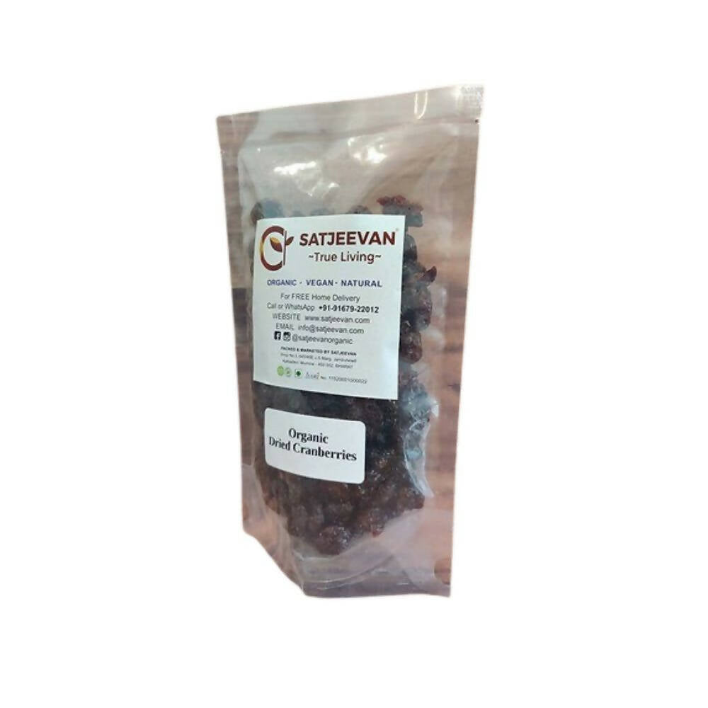 Satjeevan Organic Dried Cranberries - Distacart