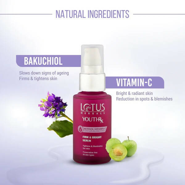 Lotus Herbals YouthRx Firm & Bright Face Serum - Distacart
