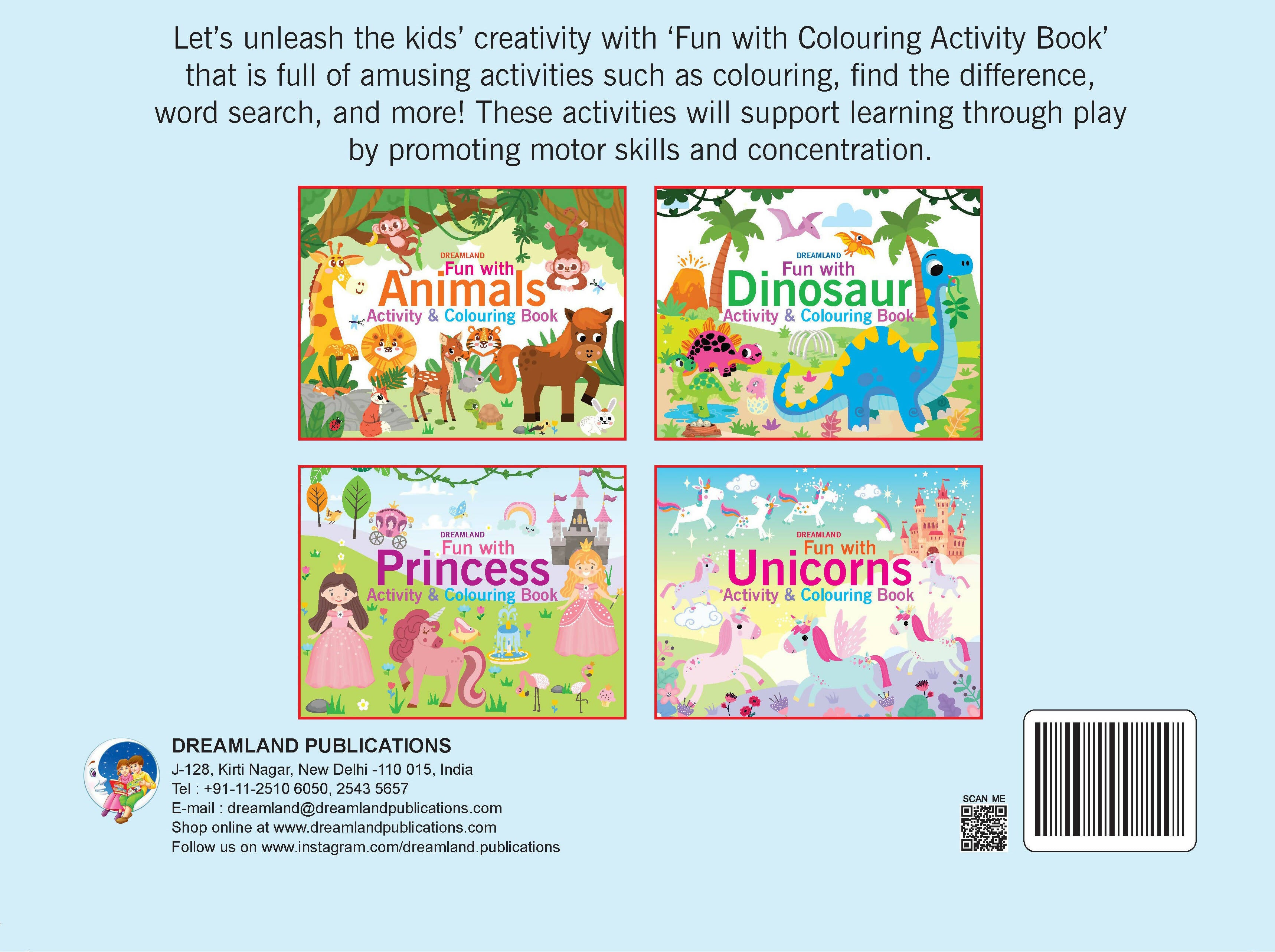 Dreamland Fun with Princess Activity & Colouring : Children Interactive & Activity Book - Distacart