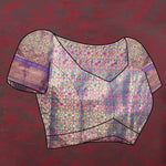 Thumbnail for Lorenvalley Fashion Skyblue Cotton Woven Design Zari Meenakari Weaving Saree - Distacart